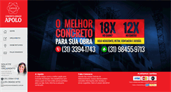 Desktop Screenshot of concretoapolo.com.br